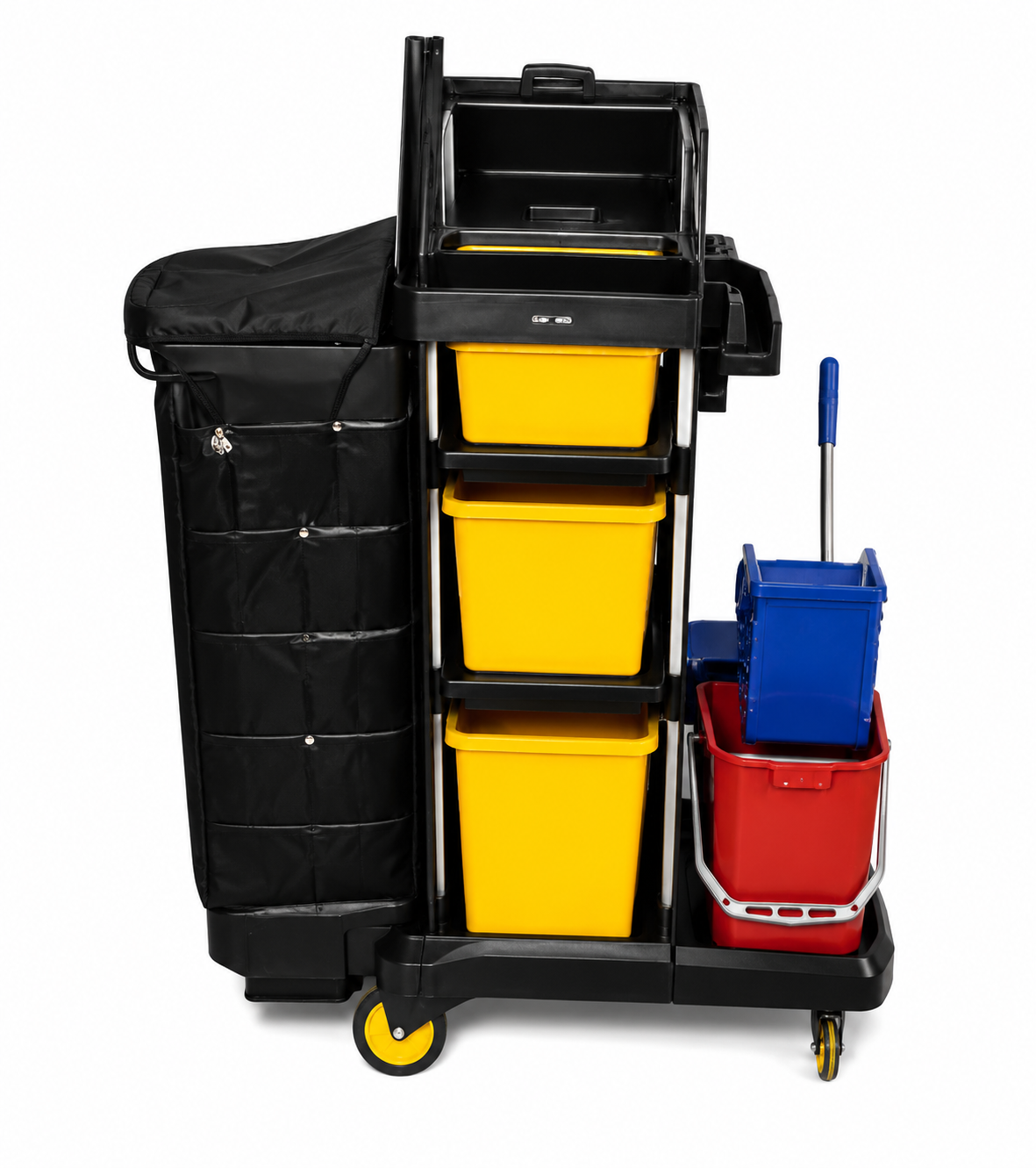 Janitorial Trolley W/ Shelves
